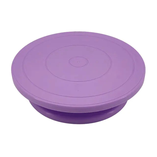 Cake Turntable Stand - 360° Rotation, Sturdy Base for Precise Cake Decorating