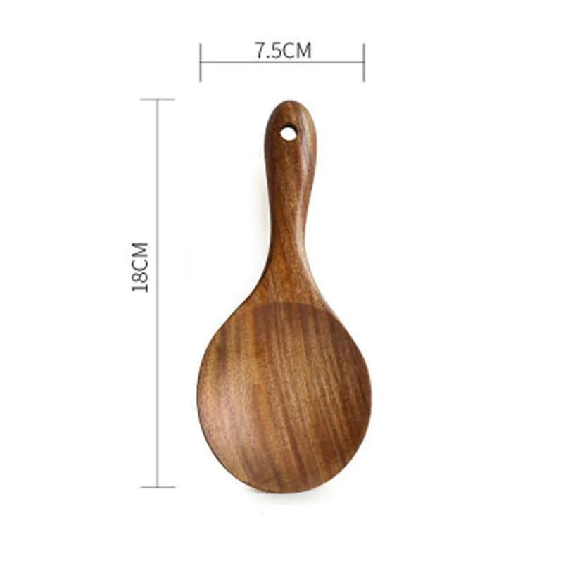 Essential Non-Stick Cookware & Teak Wooden Spoon Set