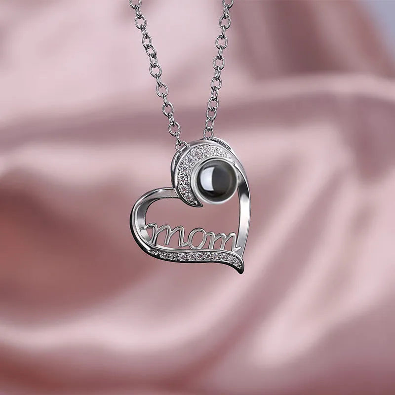 MOM Heart Necklace