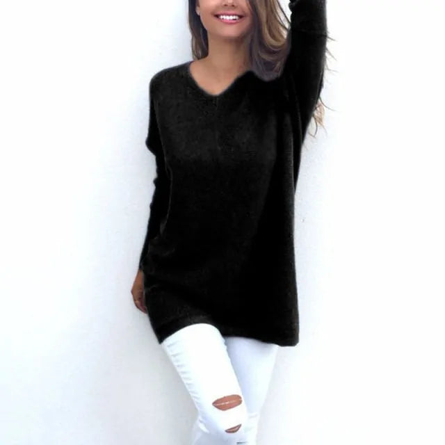 Cashmere Luxury V-Neck Sweater for Women - Soft & Stylish