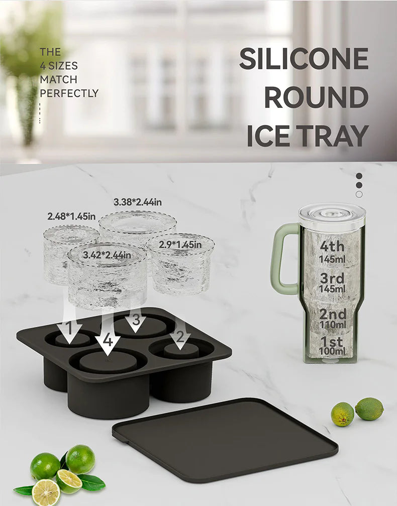 Cylindrical Ice Cube Mold