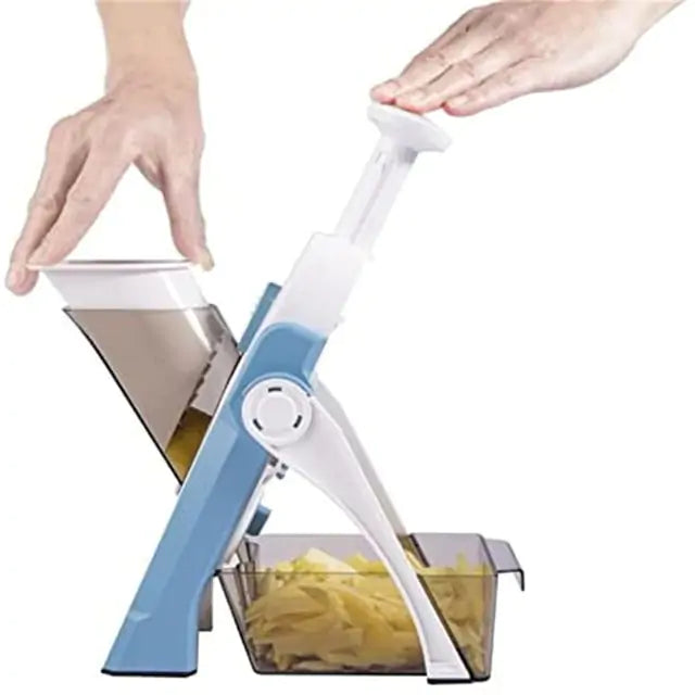 Multifunctional Vegetable Chopper with 4 Blades - Effortless Slicing and Chopping