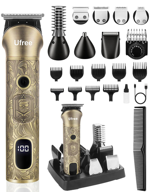 Ufree Beard Trimmer for Men – 7-in-1 Cordless Grooming Kit