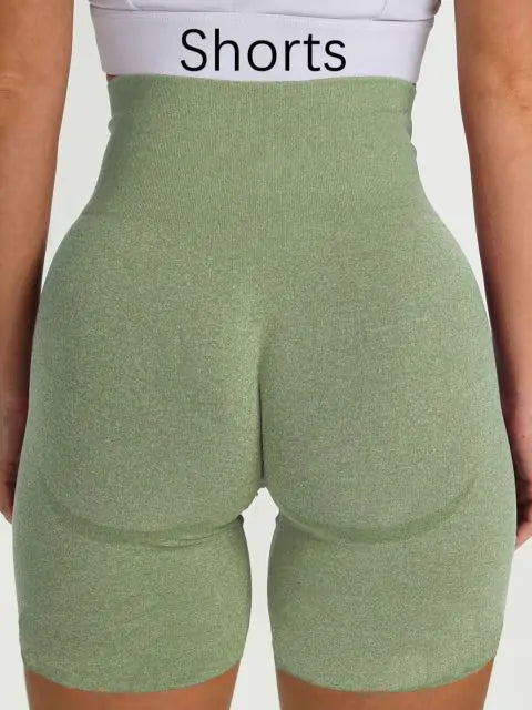 Seamless High-Waisted Spandex Blend Leggings