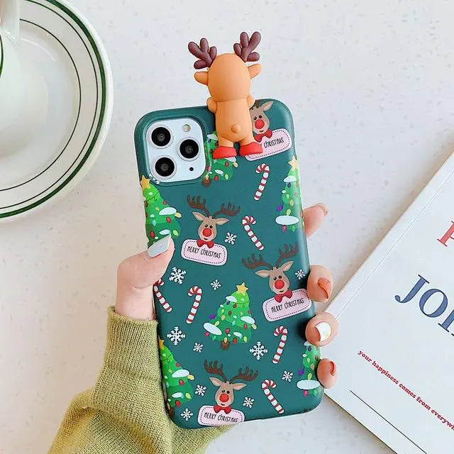 3D Christmas Reindeer Case