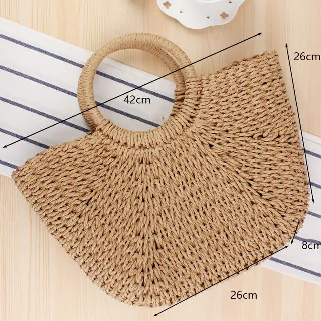 Artisan Handmade Woven Straw Bag