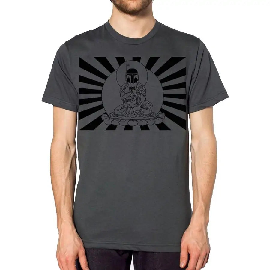 Men's Print Shirt - Star Wars Bobba Fett Buddha