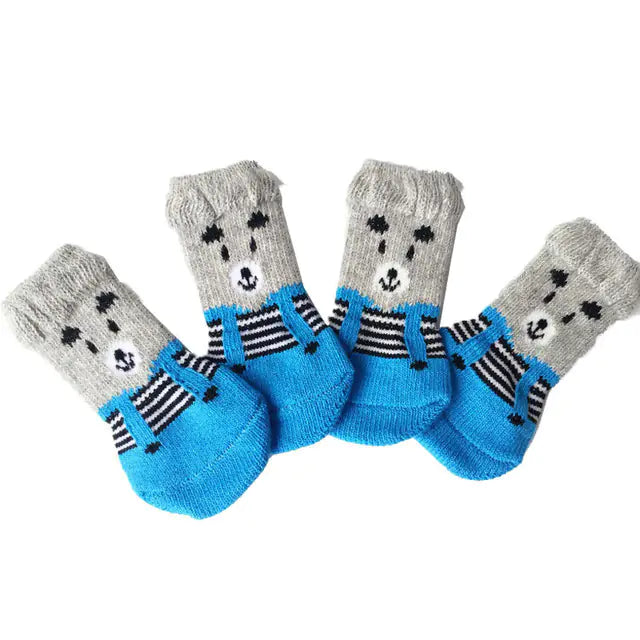 Knitted Pet Socks Set - Keep Your Pup Warm and Safe