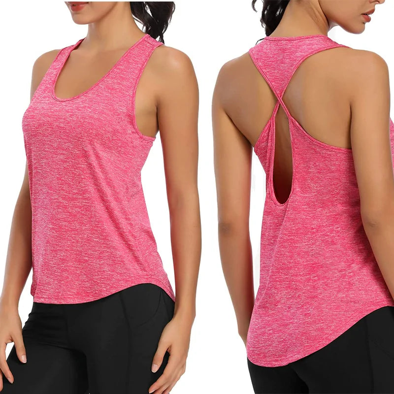 Running Vest - Lightweight and Breathable Fitness Shirt for Yoga, Gym, and Running