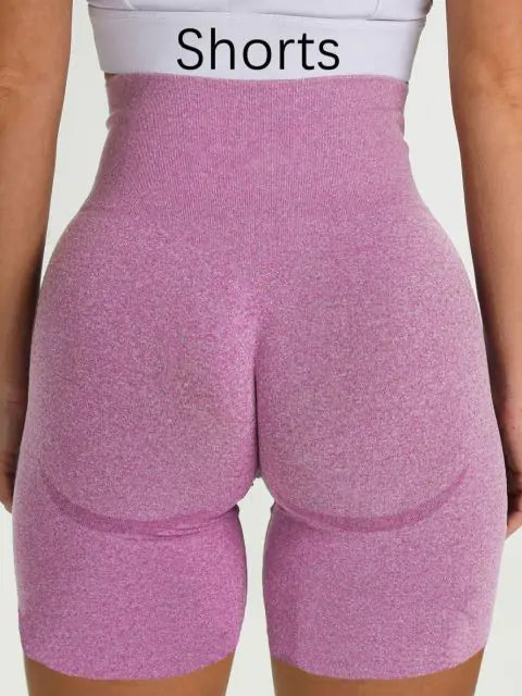 Seamless High-Waisted Spandex Blend Leggings