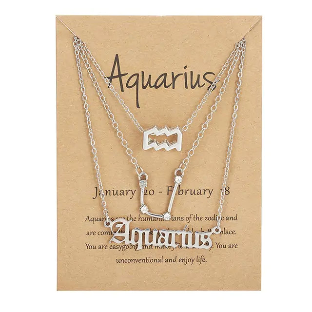 Zodiac Sign Necklace Collection with 12 Unique Designs