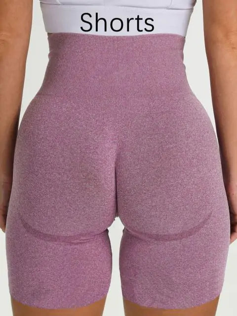 Seamless High-Waisted Spandex Blend Leggings