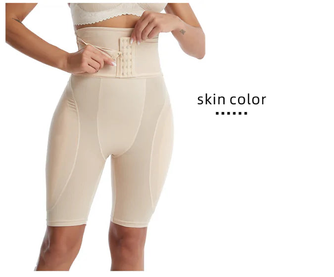 Body Tummy Shaper - High Compression Shapewear with Butt Lifters, Hip Pads, and Thigh Trimmers