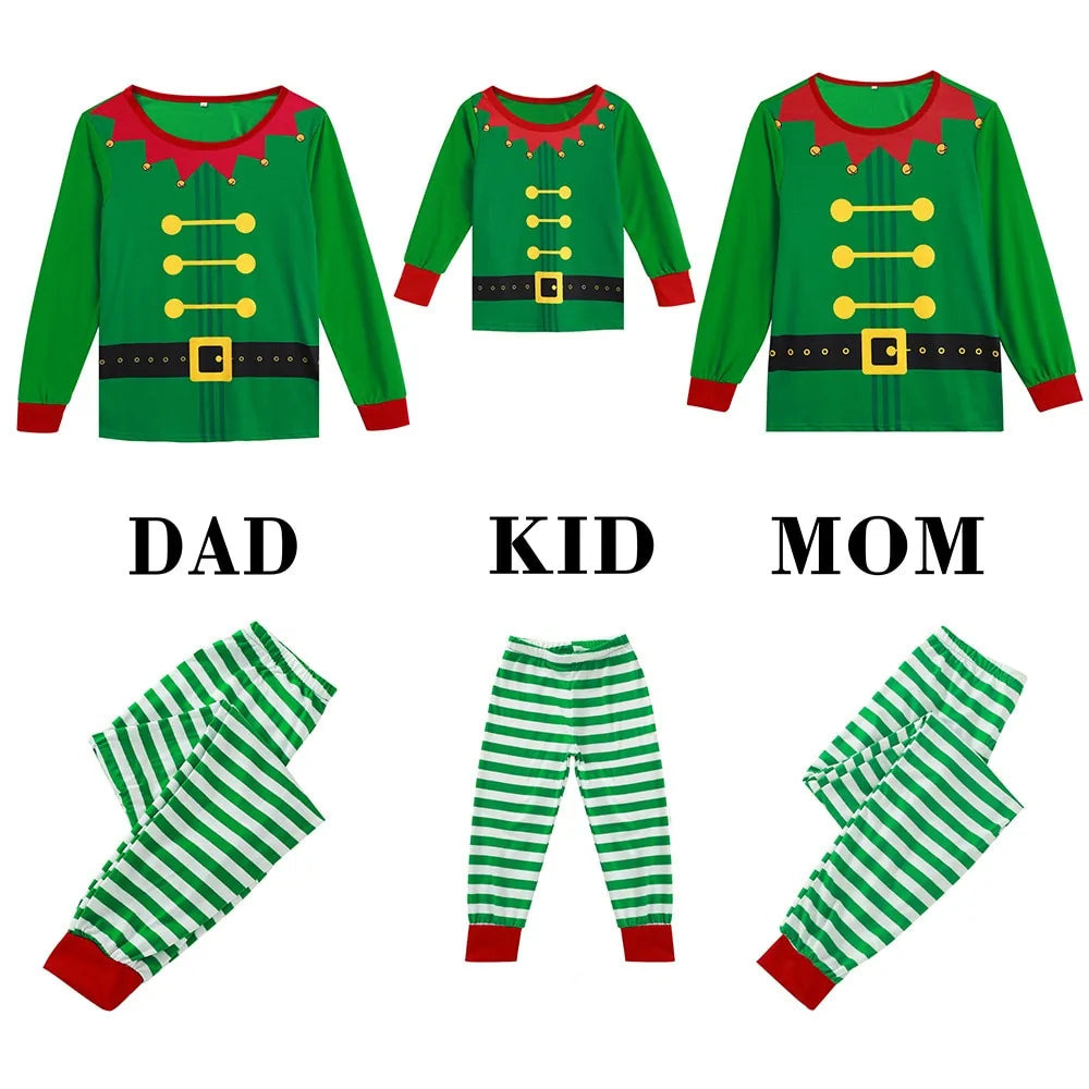 Elf Matching Christmas Family Pajama Set