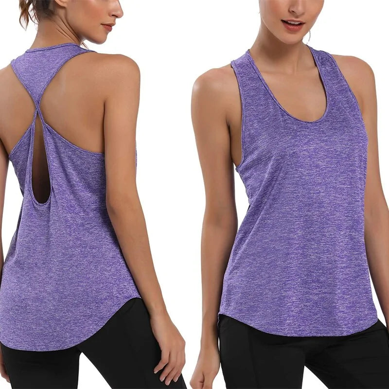 Running Vest - Lightweight and Breathable Fitness Shirt for Yoga, Gym, and Running