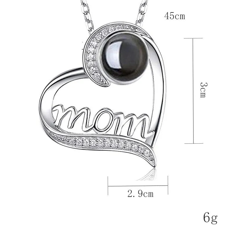 MOM Heart Necklace