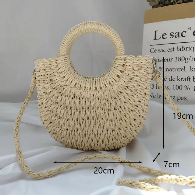 Artisan Handmade Woven Straw Bag