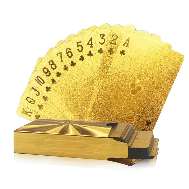 Deck Gold Leaf Poker Cards - Luxury 24k Gold Foil Embossed Playing Cards