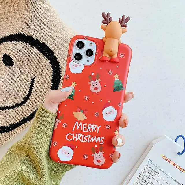 3D Christmas Reindeer Case