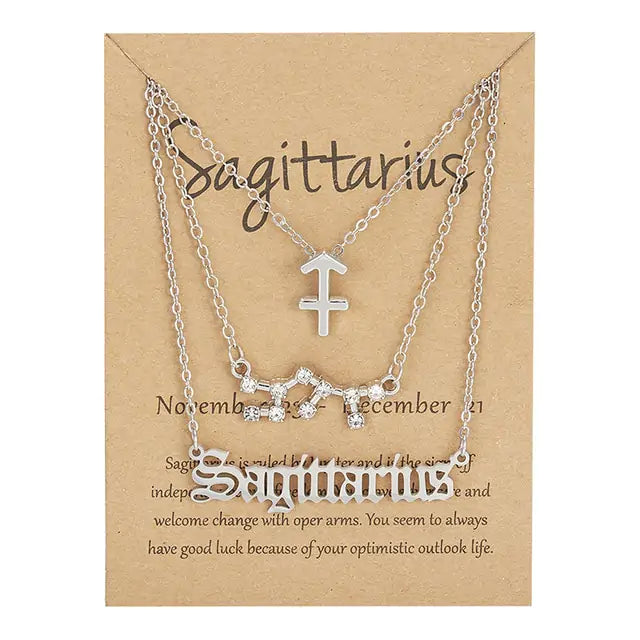 Zodiac Sign Necklace Collection with 12 Unique Designs