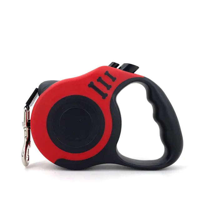 3M/5M Retractable Dog Leash for Small to Medium Dogs, One-Handed Braking and Locking System, Comfortable Soft Grip Handle