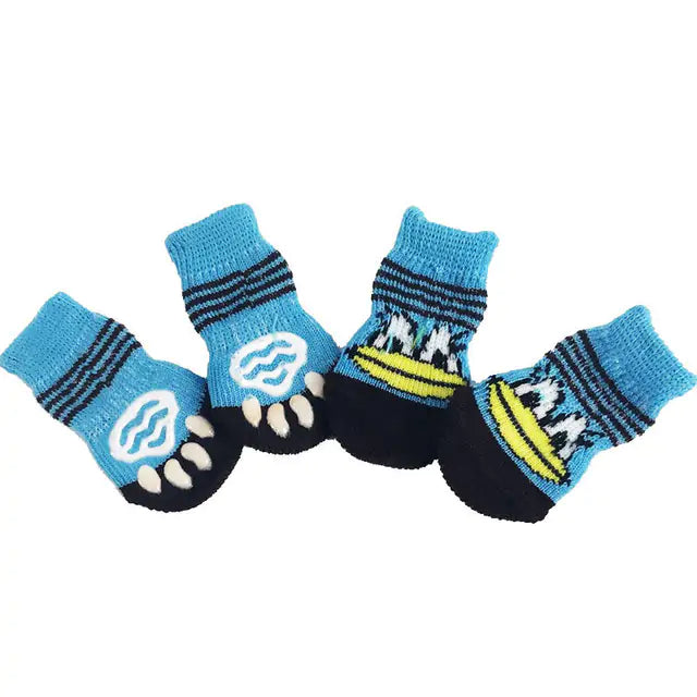 Knitted Pet Socks Set - Keep Your Pup Warm and Safe