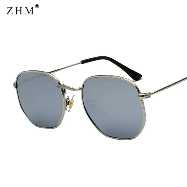 Metal Frame Pilot Mirror Sunglasses