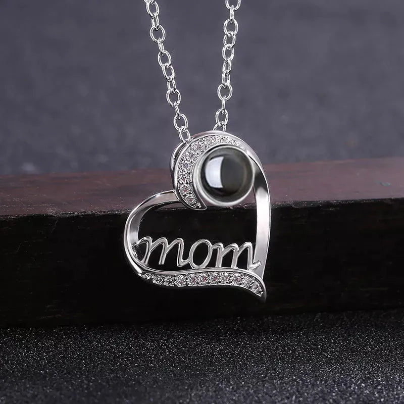 MOM Heart Necklace