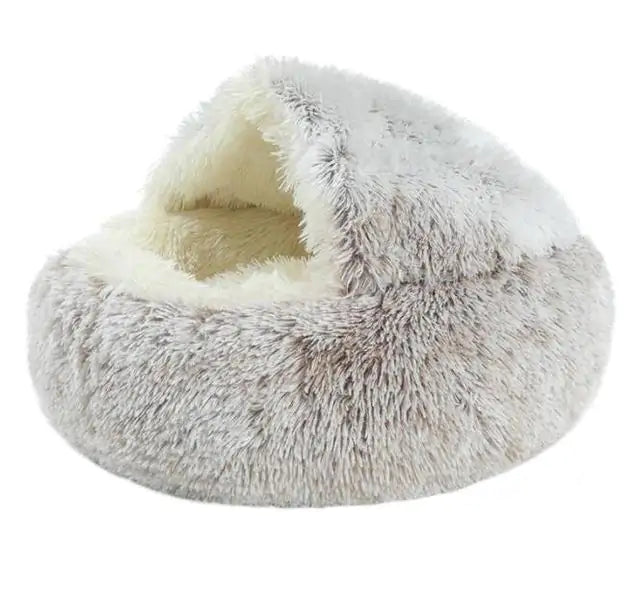 2-in-1 Pet Bed with Cozy Faux-Fur Outer - Available in Multiple Sizes