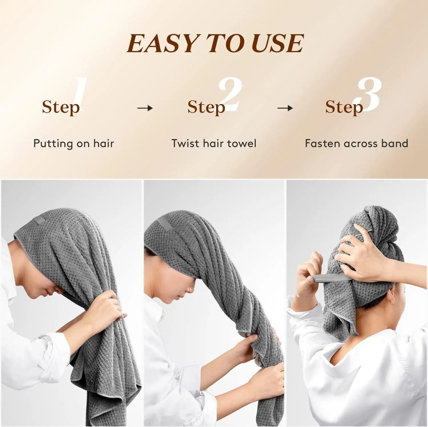 Luxury Long Hair Towel