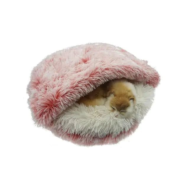 2-in-1 Pet Bed with Cozy Faux-Fur Outer - Available in Multiple Sizes