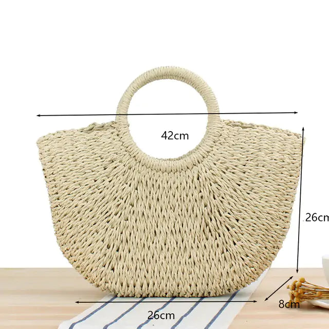 Artisan Handmade Woven Straw Bag