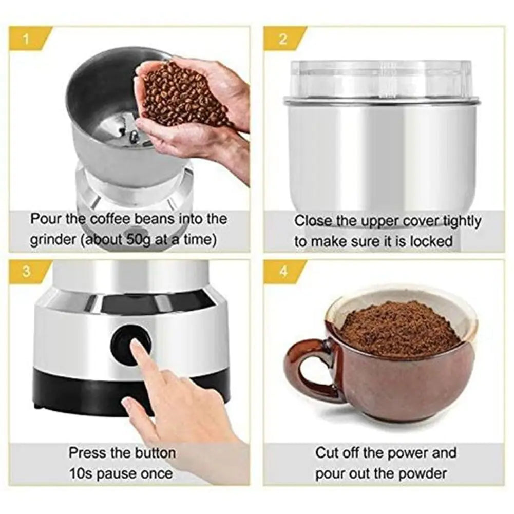 Electric Coffee Grinder - Fast and Easy Grinding for Coffee, Spices, and More