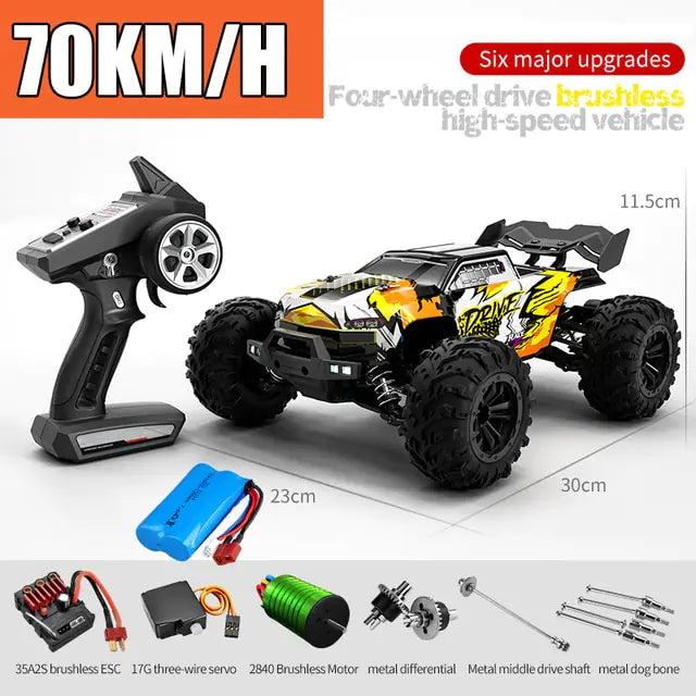 High-Speed 4WD Remote Control Car with 70km/h Max Speed