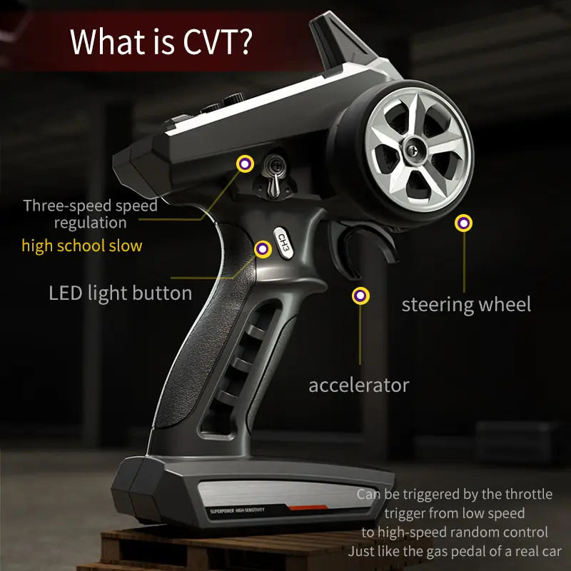 High-Speed 4WD Remote Control Car with 70km/h Max Speed