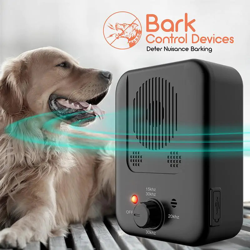 Anti-Barking Training Device with 50ft Detection Range - Stop Excessive Dog Barking