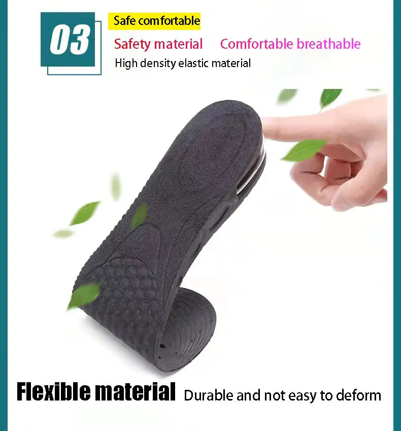 3-9cm Invisible Height Increased Insole - Adjustable Unisex Shoe Inserts