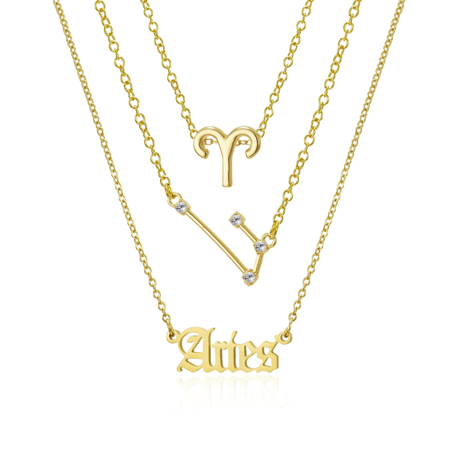 Zodiac Sign Necklace Collection with 12 Unique Designs