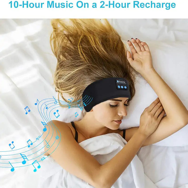 Bluetooth Headphones Soft Elastic Eye Mask - 10 Hours of Immersive Sound