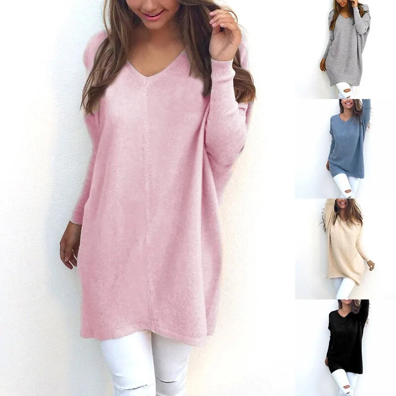 Cashmere Luxury V-Neck Sweater for Women - Soft & Stylish