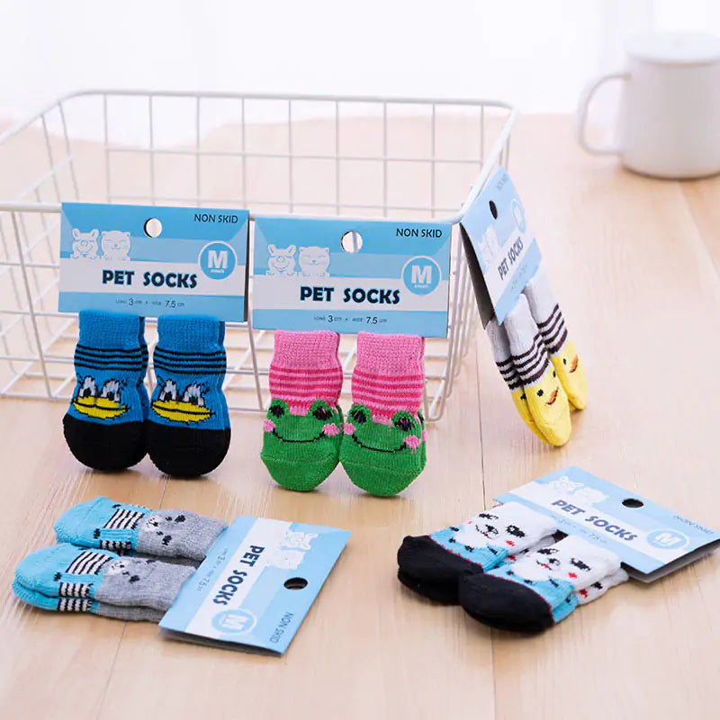 Knitted Pet Socks Set - Keep Your Pup Warm and Safe