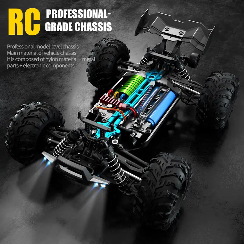 High-Speed 4WD Remote Control Car with 70km/h Max Speed