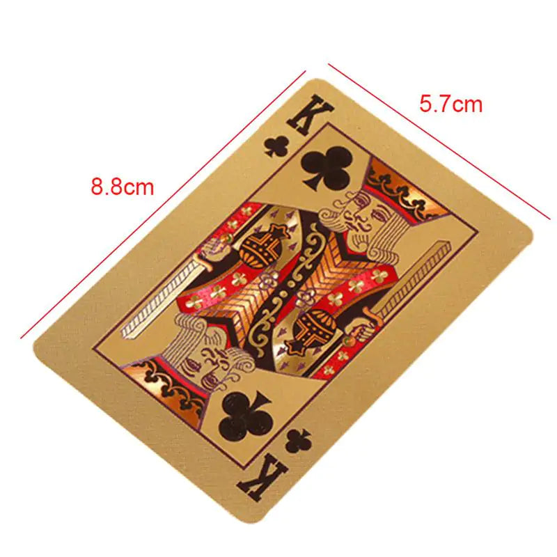 Luxury 24K Gold Leaf Poker Playing Cards