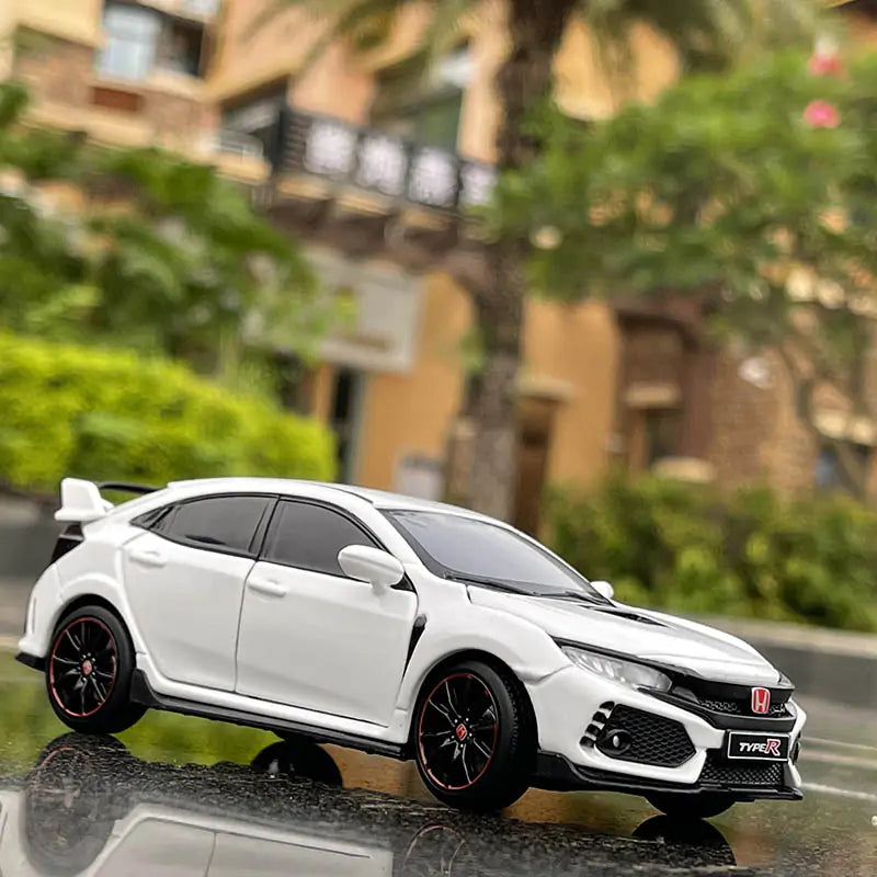 Honda Civic Type R FK8 Toy Car - 1/32 Scale Model with Realistic Design & Dynamic Sound Effects