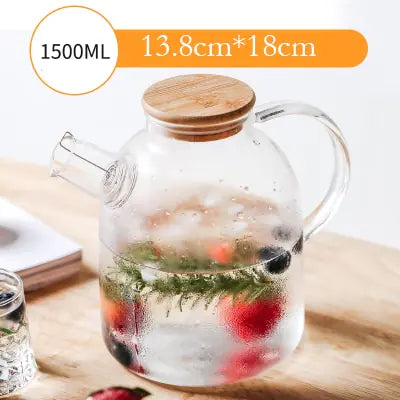 Glass Cup with Stainless Steel Filter Infuser Lid | Elegant Design for Tea Brewing