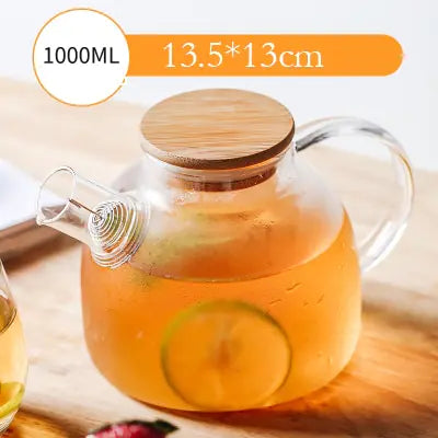 Glass Cup with Stainless Steel Filter Infuser Lid | Elegant Design for Tea Brewing