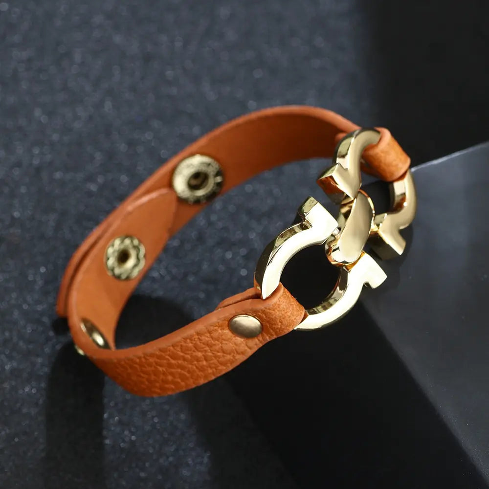 Lovers Bracelet - Unique Design with Geometric Buckle