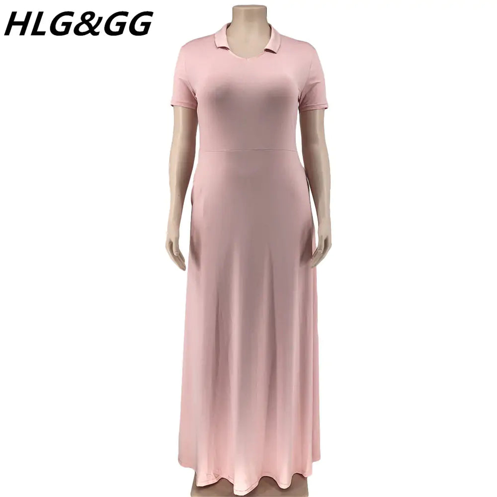 Plus Size A-Line Long Dress