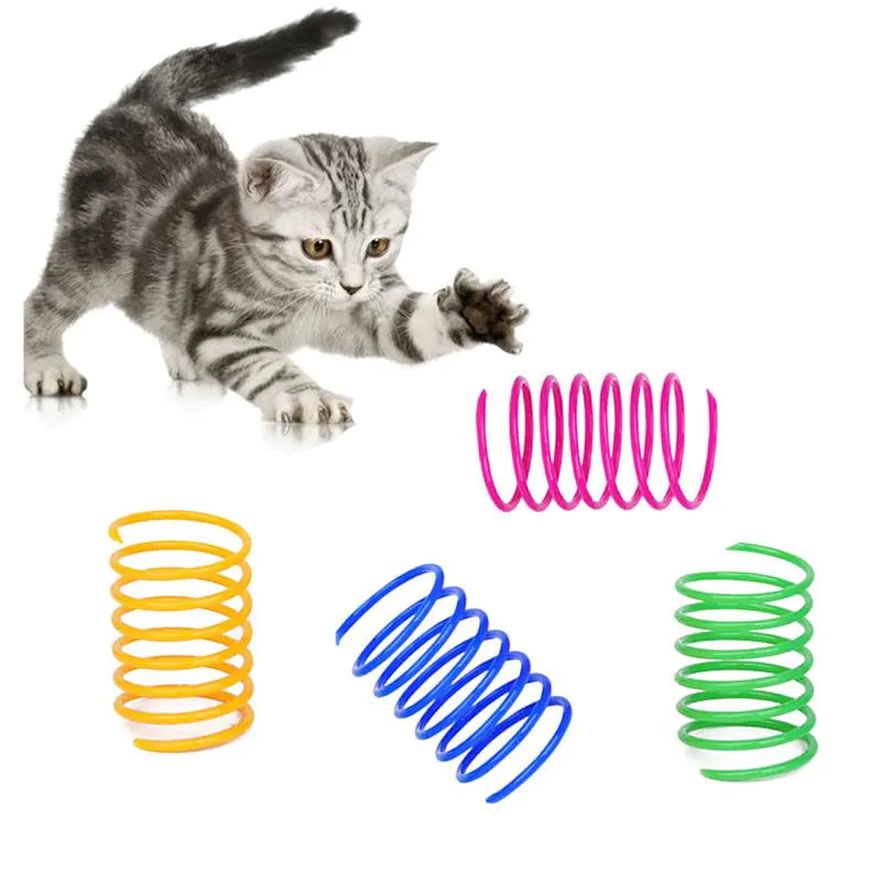 Cat Colorful Spring Toys (4-Piece Set)