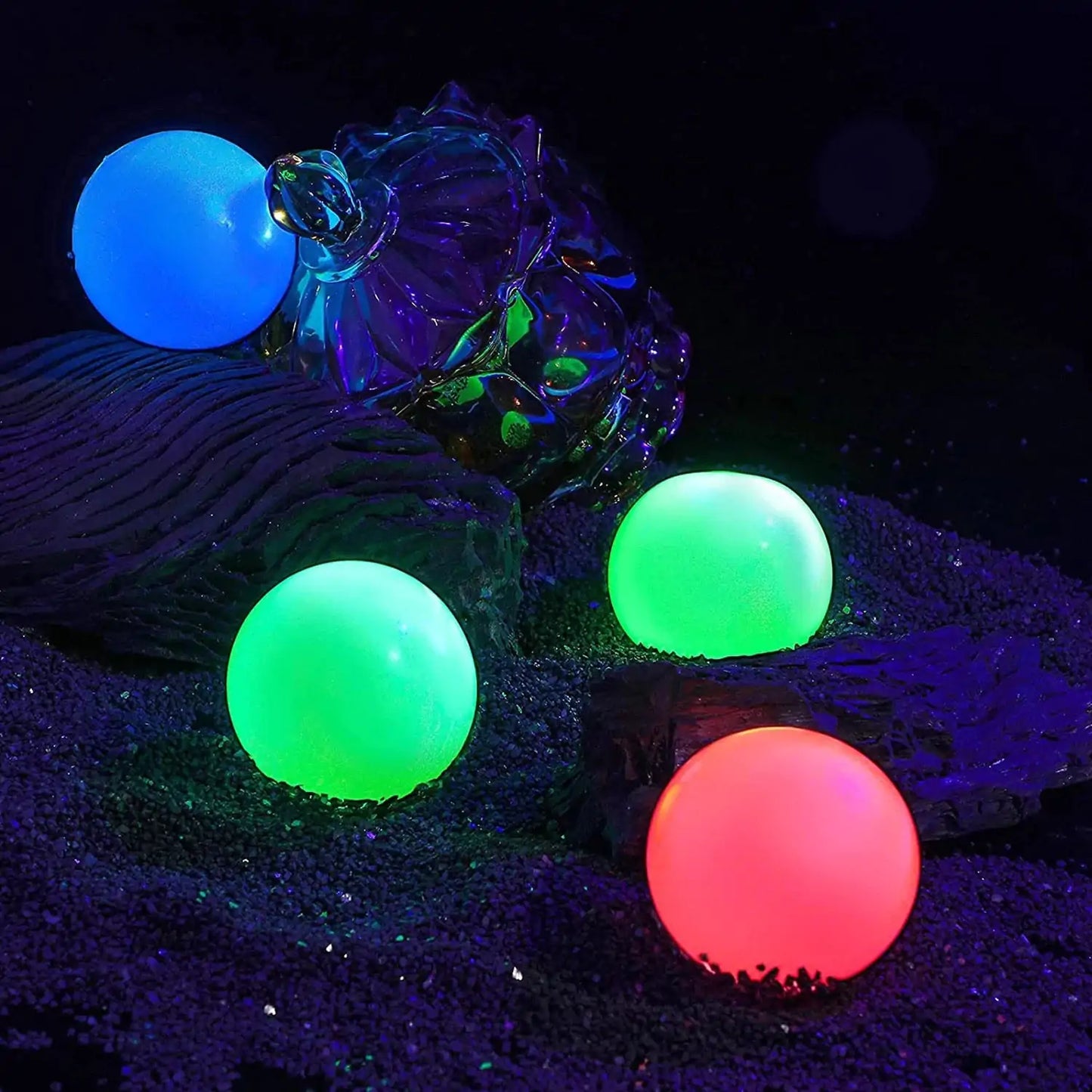 Glowing Wall Ball Fidget Toy with Instant Suction Power